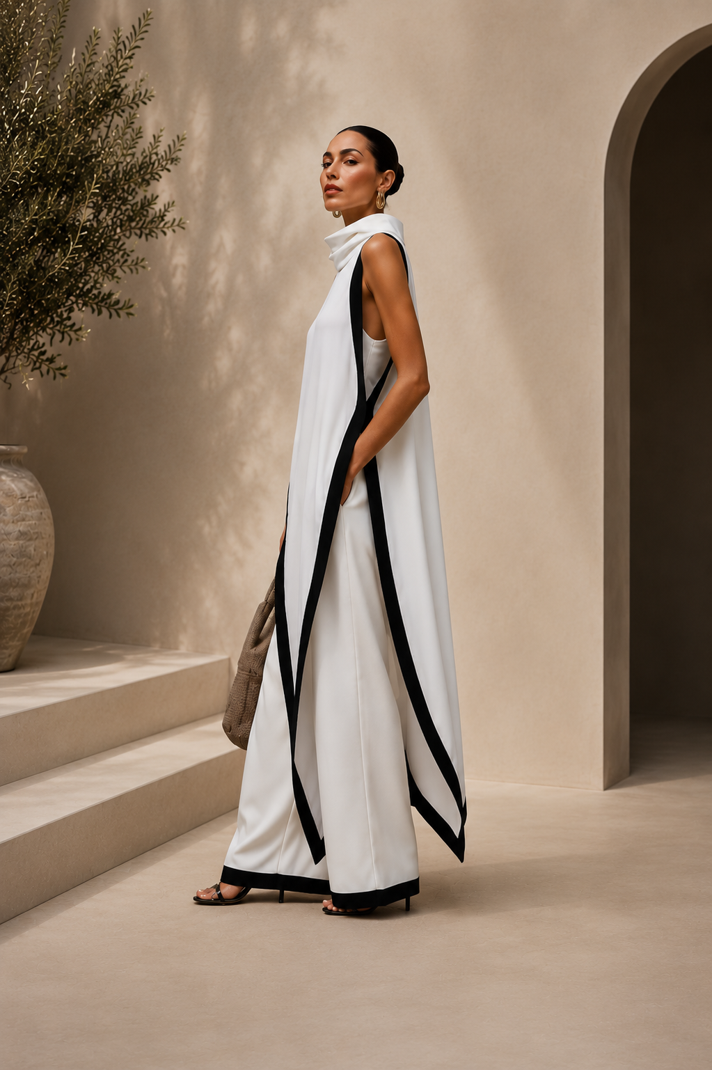 Camille | Conjunto Blanco y Negro
