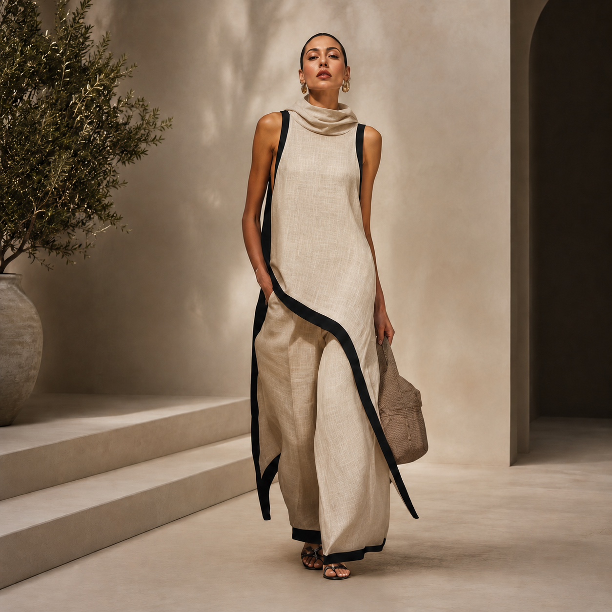 Camille | Conjunto Blanco y Negro